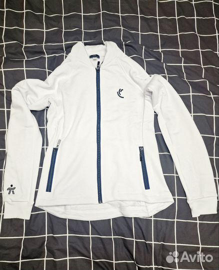 Спортивный костюм (Белая кофта + синие штаны)