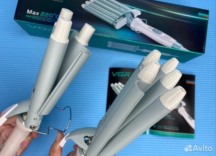 Плойки VGR тройная и пятерная для создания волны