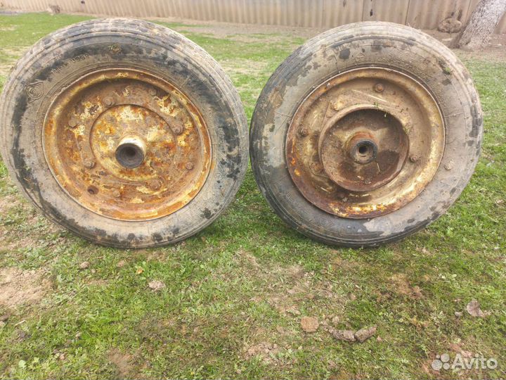 Колеса на мотоблок на телегу бу