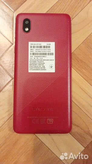 Смартфон samsung galaxy a01 core