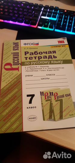 Русский язык 7 класс раб тетрадь