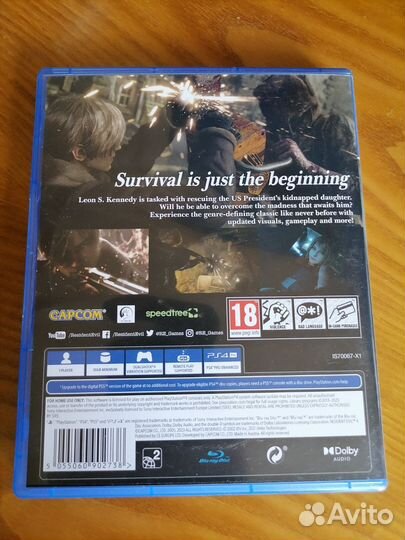 Resident evil 4 remake ps4 диск