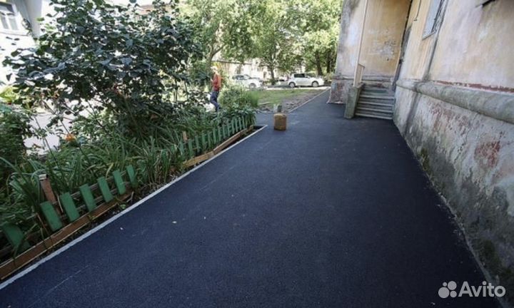 Асфальт, асфальтирование дворов любой сложности