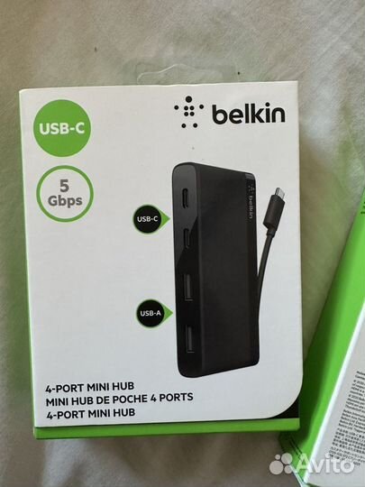 Belkin адаптер 4-potr mini hub