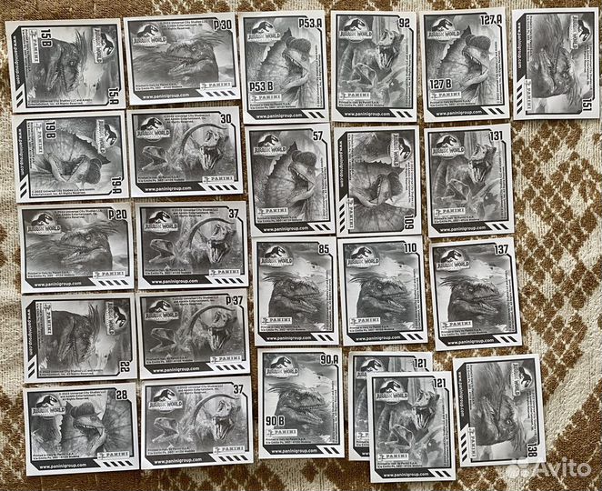 Наклейки jurassic world panini