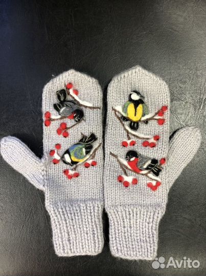 Варежки женские ручная работа