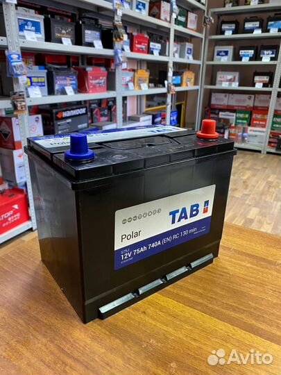 Аккумулятор 75 Ач Tab Asia на Toyota Lexus Mazda