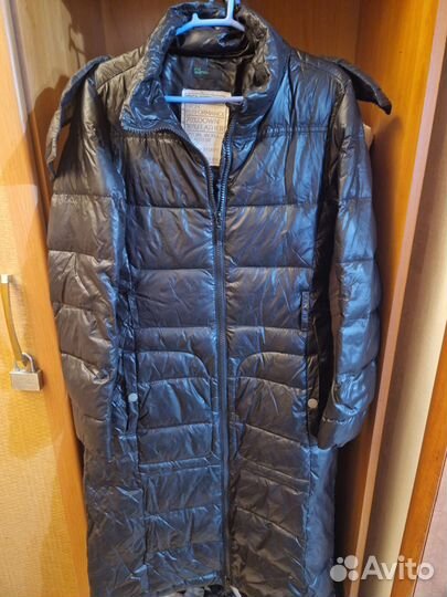 Пуховик зимний длинный женский