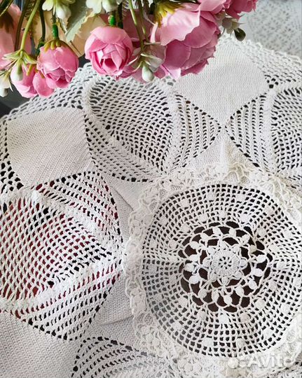 Скатерть вязаная