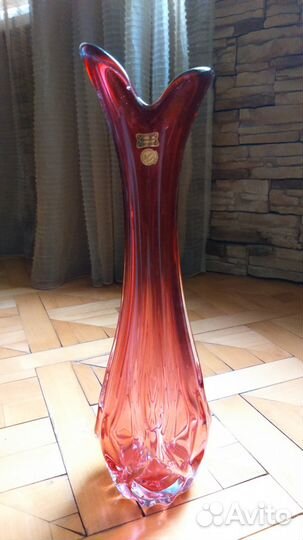 Ваза, Богемский хрусталь, Чехия