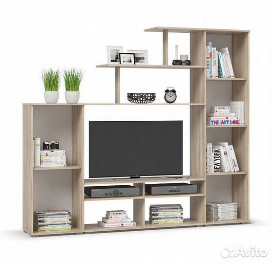 Стенка (гостиная) Каскад (Сонома, Белый Снег)