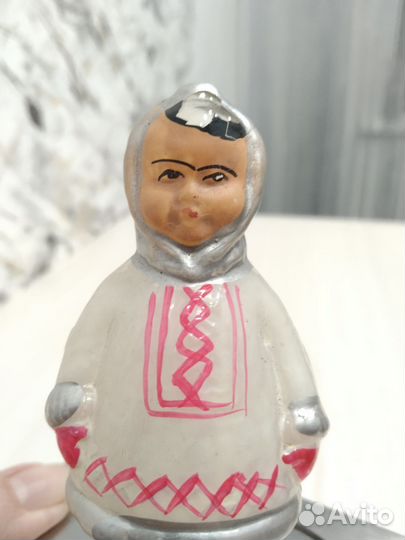 Ёлочная игрушка СССР Якут Ненец Чукча