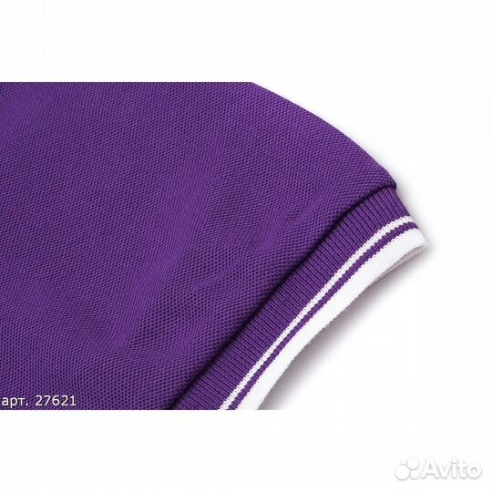 Поло Lyle Scott Фиолетовый