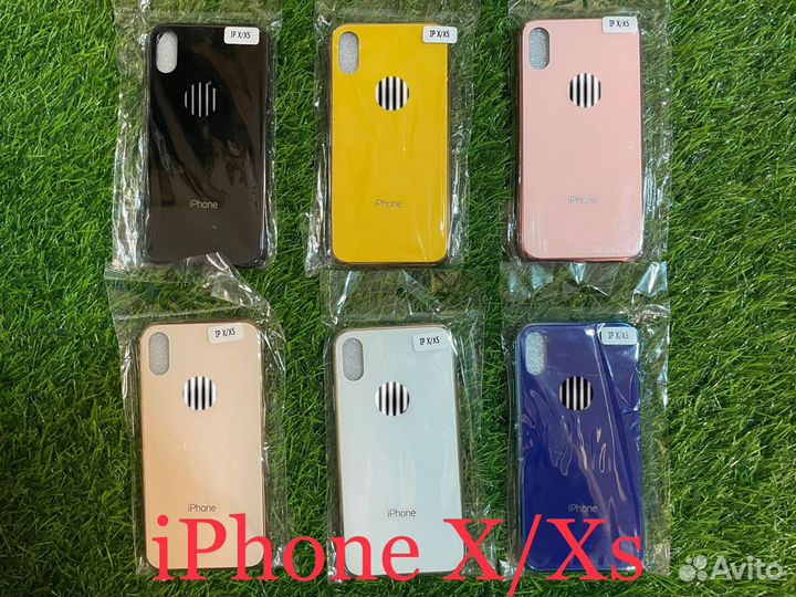 Стеклянные чехлы на iPhone