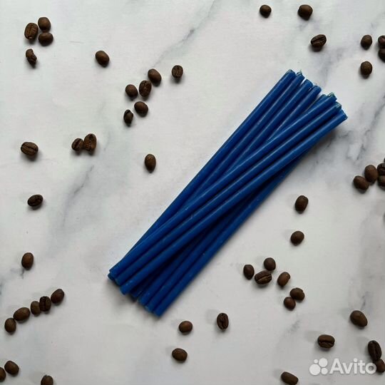 Набор 10 свечей цвет разный