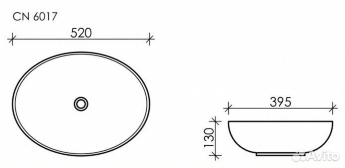 Раковина Ceramica Nova Element CN6017MW