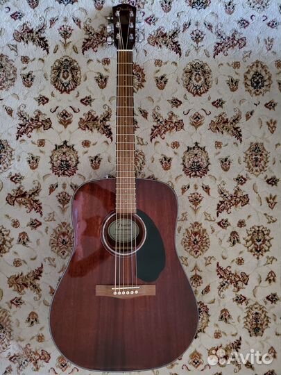 Акустическая гитара fender cd 60s all mah