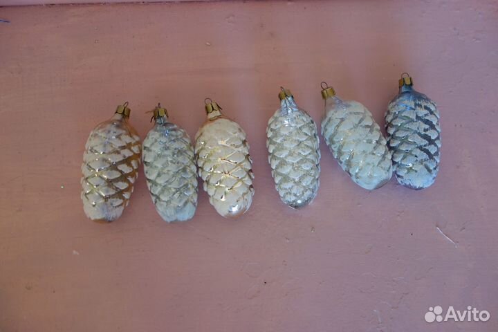 Елочные игрушки шишки, разные, несколько лотов