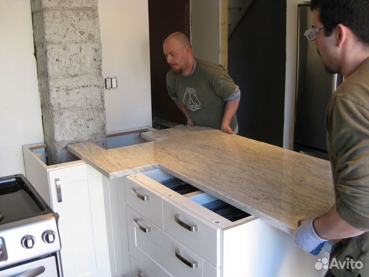 Столешница из искусственного камня для кухни