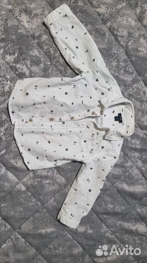 Рубашка белая для мальчика на 1-1,5 года