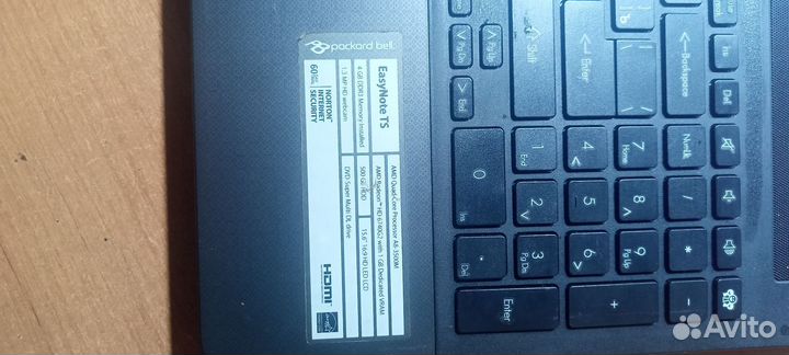 Ноутбук packard bell