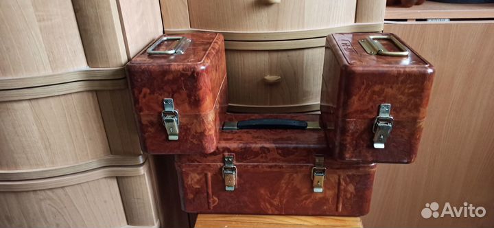 Бакелитовый военный ящик эпохи СССР 1 Б/Р и 2 ср/Р