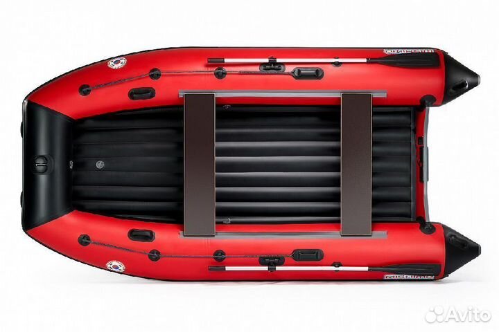 Лодка mishimo lite 400 (красно-черная)
