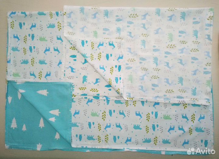 Комплект в кроватку. Бортики, постел.белье, одеяло