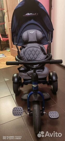 Детский трехколесный велосипед коляска bentley