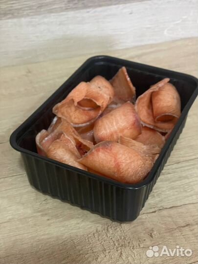 Строганина из рыбы