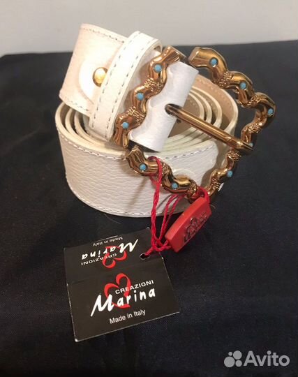 Ремень женский натуральная кожа италия