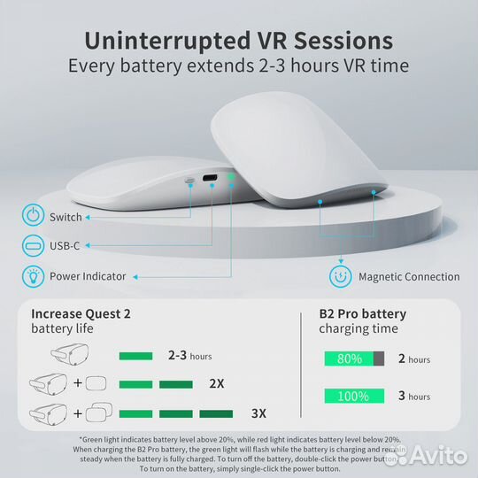 Акум крепление для Oculus Quest 2 от Geek VR