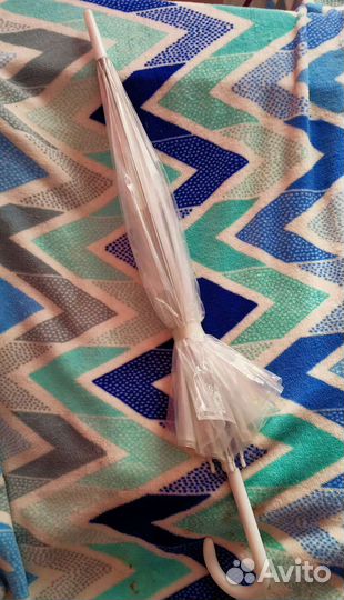 Зонт трость прозрачный