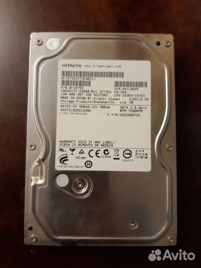 Жесткие диски HDD SATA и старый разъём