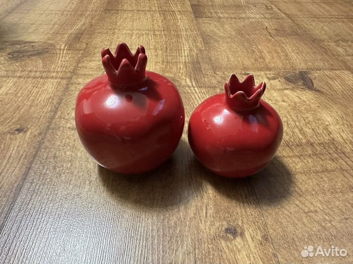 Ваза керамика Гранат красный ручн работа