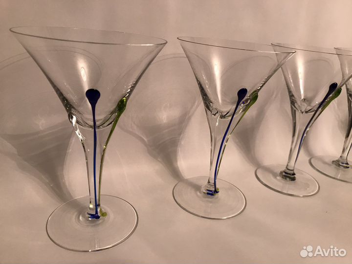 Бокалы мартини хрусталь ручная работа