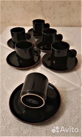 Кофейный сервиз Германия. Керам. Ручн. раб. Винтаж