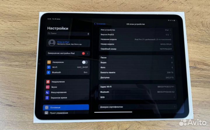 iPad pro 11 2021 256gb ростест