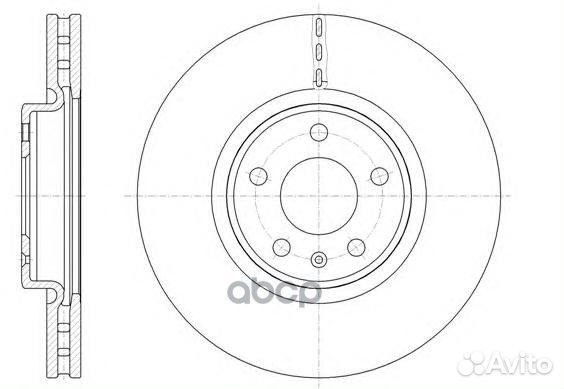 61543.10 диск тормозной передний Audi A4/A5/A