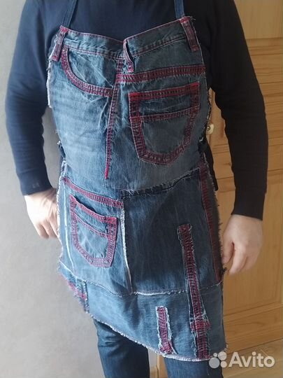 Фартук джинсовый