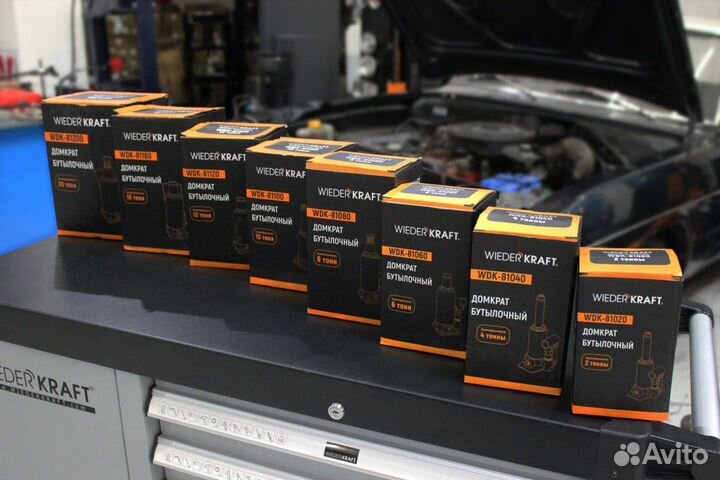 Домкрат автомобильный Бутылочный Гидравлический 8т