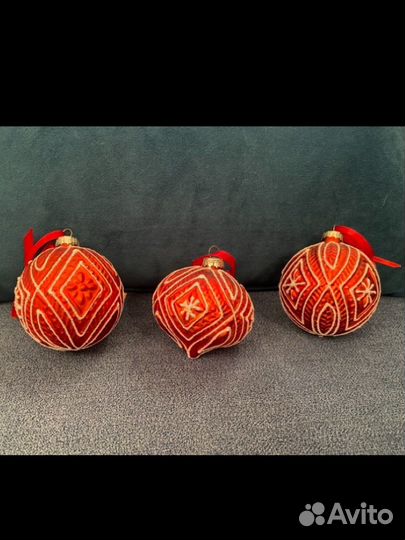 Елочные украшения стекло