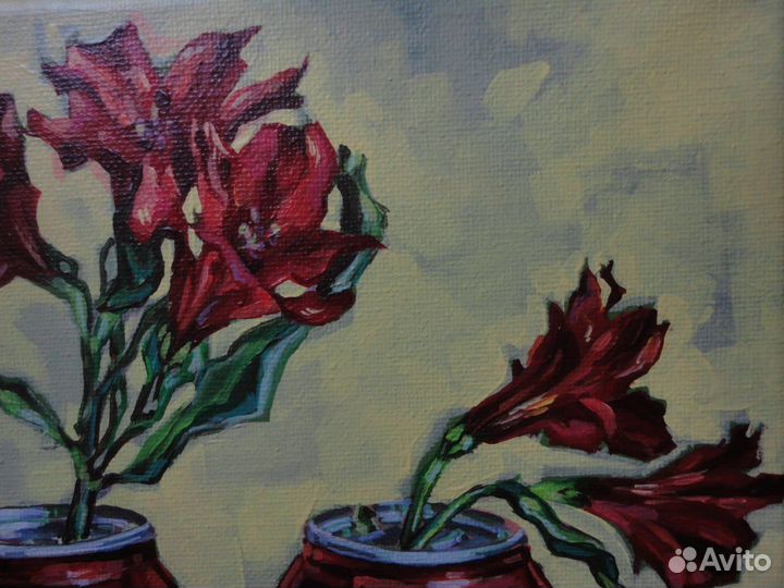 Картина акрилом на холсте