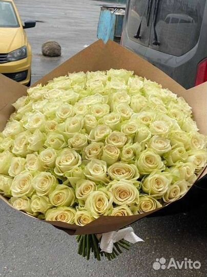 Букет 101 роза Россия цветы доставка Москва Люберц