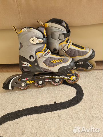 Роликовые коньки детские раздвижные, р.31-34