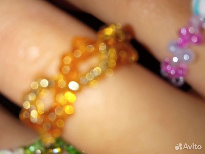 Набор колец из бисера