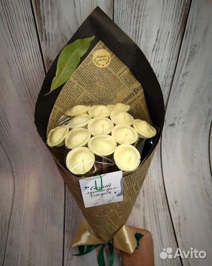 Шоколадные пельмени. Мужской букет