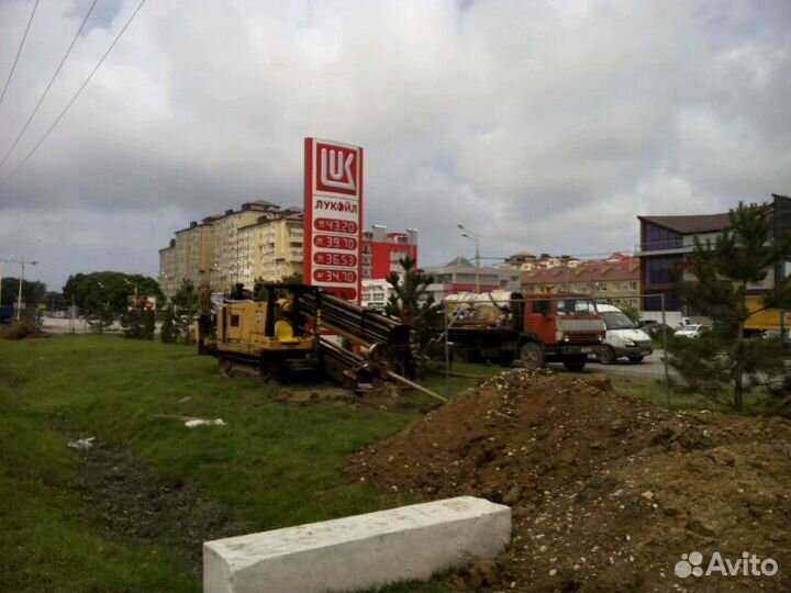 Проколы под дрогами гнб Vermeer Navigator D80x100