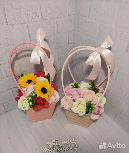 Букет из мыльных цветов