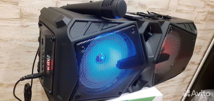 Большая мощная напольная колонка Speaker с караоке